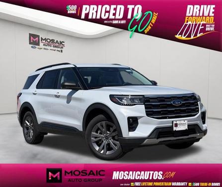 Space White Metallic 2026 Ford Explorer Active
