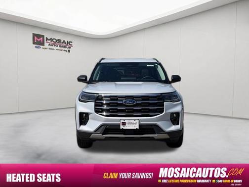 Space White Metallic 2026 Ford Explorer Active