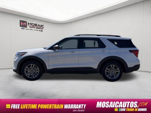 Space White Metallic 2026 Ford Explorer Active