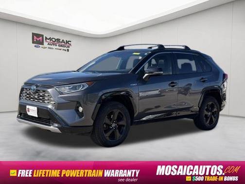 Magnetic Gray Metallic w/Black Roof 2019 Toyota RAV4 Hybrid SE
