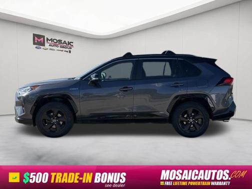 Magnetic Gray Metallic w/Black Roof 2019 Toyota RAV4 Hybrid SE