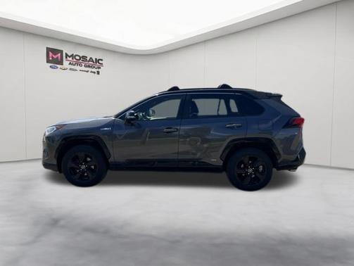 Magnetic Gray Metallic w/Black Roof 2019 Toyota RAV4 Hybrid SE