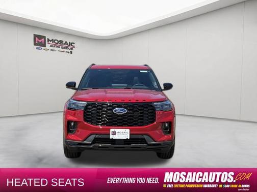 Rapid Red Metallic Tinted Clearcoat 2026 Ford Explorer ST-Line