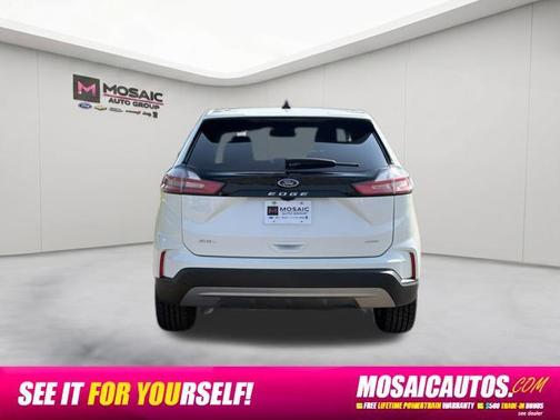 Star White Metallic Tri-Coat 2024 Ford Edge SEL