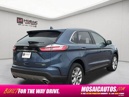 Blue Metallic 2019 Ford Edge Titanium