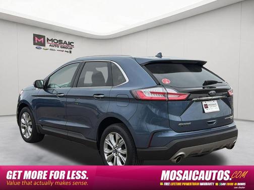 Blue Metallic 2019 Ford Edge Titanium