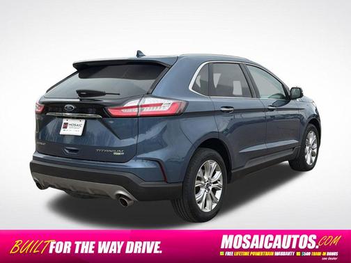 Blue Metallic 2019 Ford Edge Titanium
