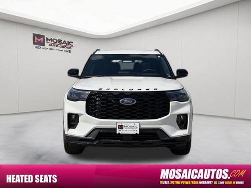 Star White Metallic Tri-Coat 2026 Ford Explorer ST-Line