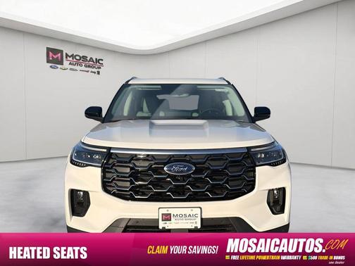 Star White Metallic Tri-Coat 2026 Ford Explorer Platinum