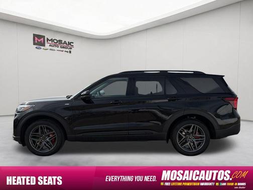 Agate Black Metallic 2026 Ford Explorer ST-Line