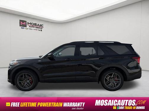 Agate Black Metallic 2026 Ford Explorer ST-Line