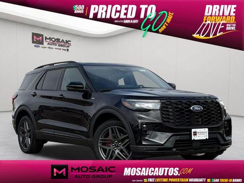 Agate Black Metallic 2026 Ford Explorer ST-Line