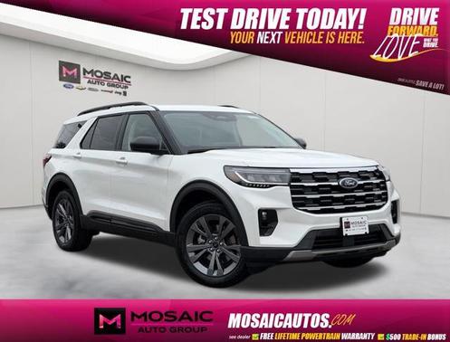 Star White Metallic Tri-Coat 2026 Ford Explorer Active
