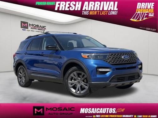 Atlas Blue Metallic 2022 Ford Explorer XLT