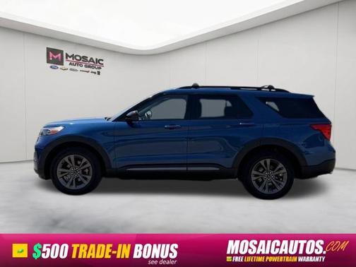 Atlas Blue Metallic 2022 Ford Explorer XLT