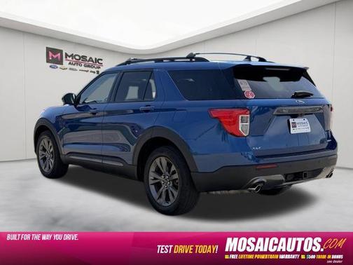 Atlas Blue Metallic 2022 Ford Explorer XLT