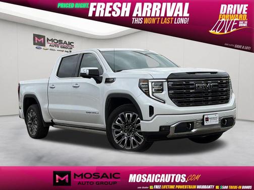 White Frost Tricoat 2025 GMC Sierra 1500 Denali Ultimate
