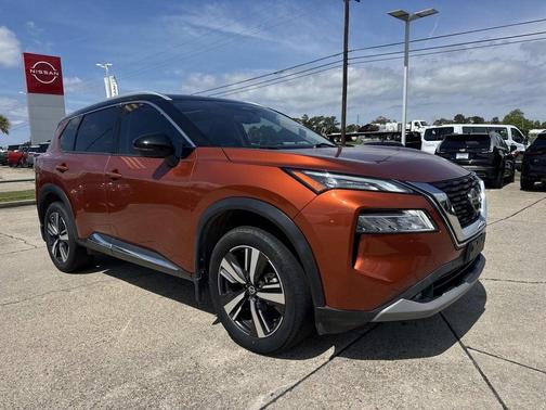 Orange / Black 2021 Nissan Rogue SL