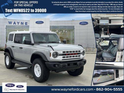 Avalanche Gray 2026 Ford Bronco Heritage Edition