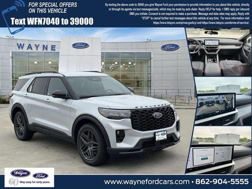Space White Metallic 2026 Ford Explorer ST-Line
