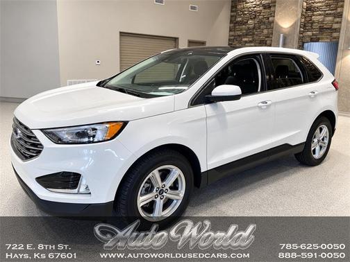 Star White Metallic Tri-Coat 2021 Ford Edge SEL