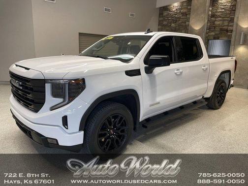 Summit White 2023 GMC Sierra 1500 Elevation