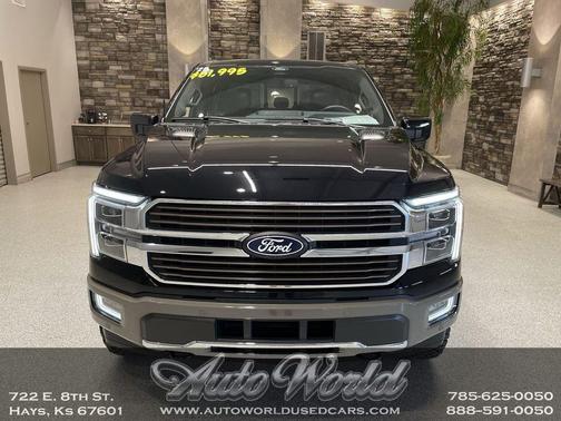 Agate Black Metallic 2025 Ford F-150 King Ranch