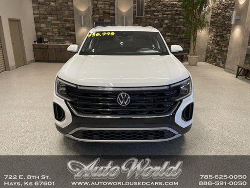 Pure White 2025 Volkswagen Atlas Cross Sport 2.0T SE w/Technology