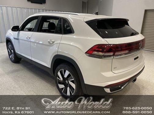 Pure White 2025 Volkswagen Atlas Cross Sport 2.0T SE w/Technology