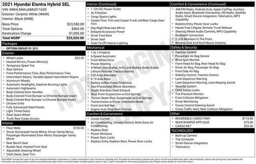 2021 Hyundai ELANTRA HEV Blue