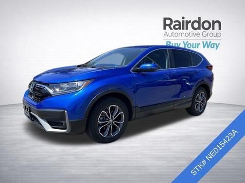 Aegean Blue Metallic 2022 Honda CR-V AWD EX