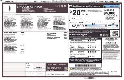 INFINITE BLACK MET CC 2026 Lincoln Aviator Reserve AWD