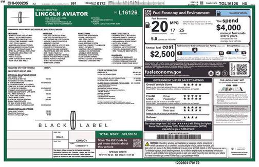 WHISPER BLUE MET CC 2026 Lincoln Aviator Black Label AWD