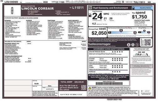 INFINITE BLACK MET CC 2026 Lincoln Corsair Premiere