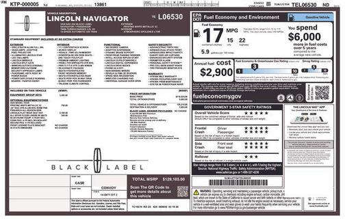Star White Metallic Tri-Coat 2026 Lincoln Navigator Black Label