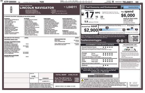 CRYSTAL WHITE METALLIC CC 2026 Lincoln Navigator Reserve