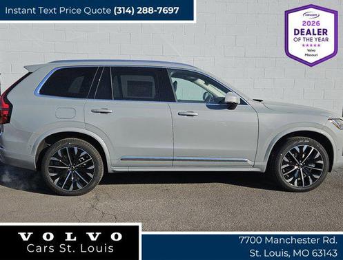 Vapour Grey Metallic 2026 Volvo XC90 Plug-In Hybrid Plus, T8 AWD, Electric/Gasoline, Bright, 7 Seats