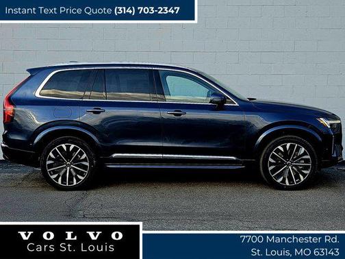 Denim Blue Metallic 2026 Volvo XC90 Plug-In Hybrid Ultra, T8 AWD, Electric/Gasoline, Bright, 7 Seats