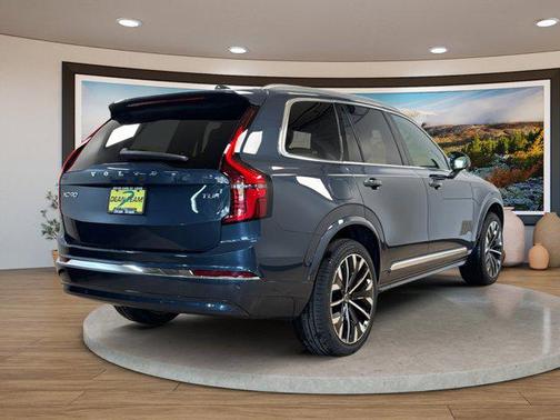 Denim Blue Metallic 2026 Volvo XC90 Plug-In Hybrid Plus, T8 AWD, Electric/Gasoline, Bright, 6 Seats
