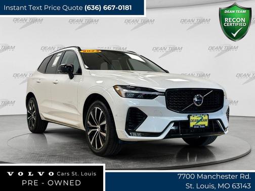 Crystal White Metallic 2024 Volvo XC60 B5 Plus Dark Theme