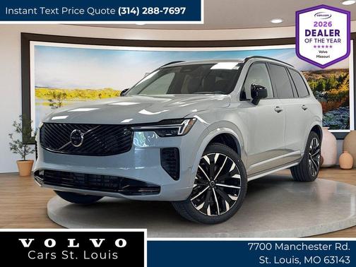 Vapour Grey Metallic 2026 Volvo XC90 Ultra Dark Theme, B6 AWD Gas (mild hybrid), Gasoline, 6 Seats
