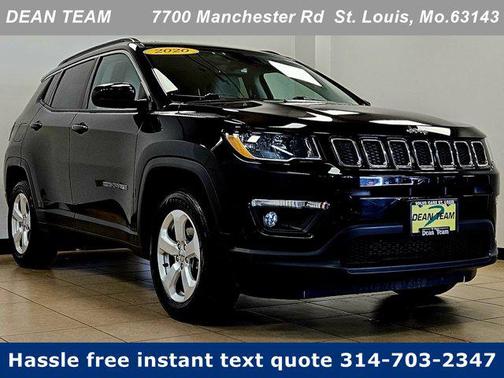 Diamond Black Crystal Pearlcoat 2020 Jeep Compass Latitude