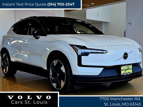 Crystal White Metallic 2026 Volvo EX30 Plus Twin Motor Performance, Fully electric