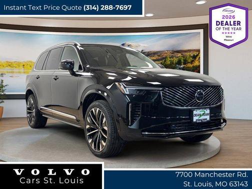 Onyx Black Metallic 2026 Volvo XC90 Ultra, B6 AWD Gas (mild hybrid), Gasoline, Bright, 7 Seats