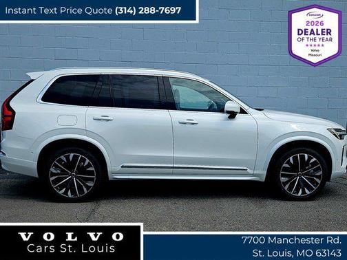Crystal White Pearl 2026 Volvo XC90 B6 Plus 7-Seater