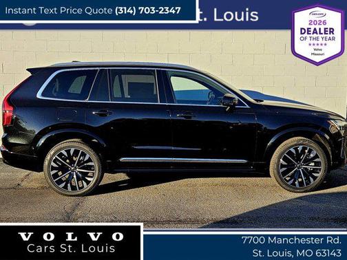Onyx Black Metallic 2026 Volvo XC90 Plug-In Hybrid Plus, T8 AWD, Electric/Gasoline, Bright, 7 Seats