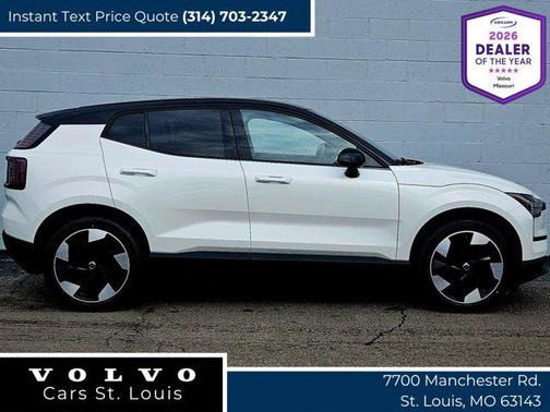 Crystal White Metallic 2026 Volvo EX30 Plus Twin Motor Performance, Fully electric