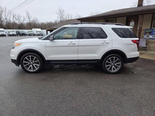 White Platinum Metallic Tri-Coat 2015 Ford Explorer XLT