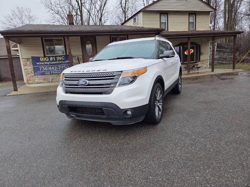 White Platinum Metallic Tri-Coat 2015 Ford Explorer XLT