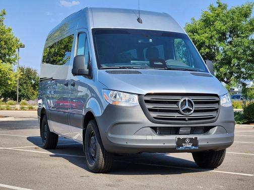 Silver 2025 Mercedes-Benz Sprinter 2500 144 WB Standard Roof Passenger